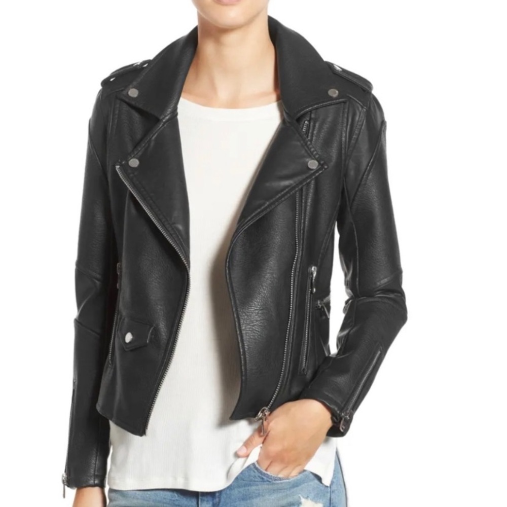 BLANK NYC Easy Rider Vegan Leather Moto Jacket